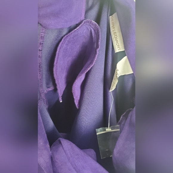 Draper‎ and Damon  Velvet Purple Career Office Formal size M women’s Blazer - Picture 10 of 10